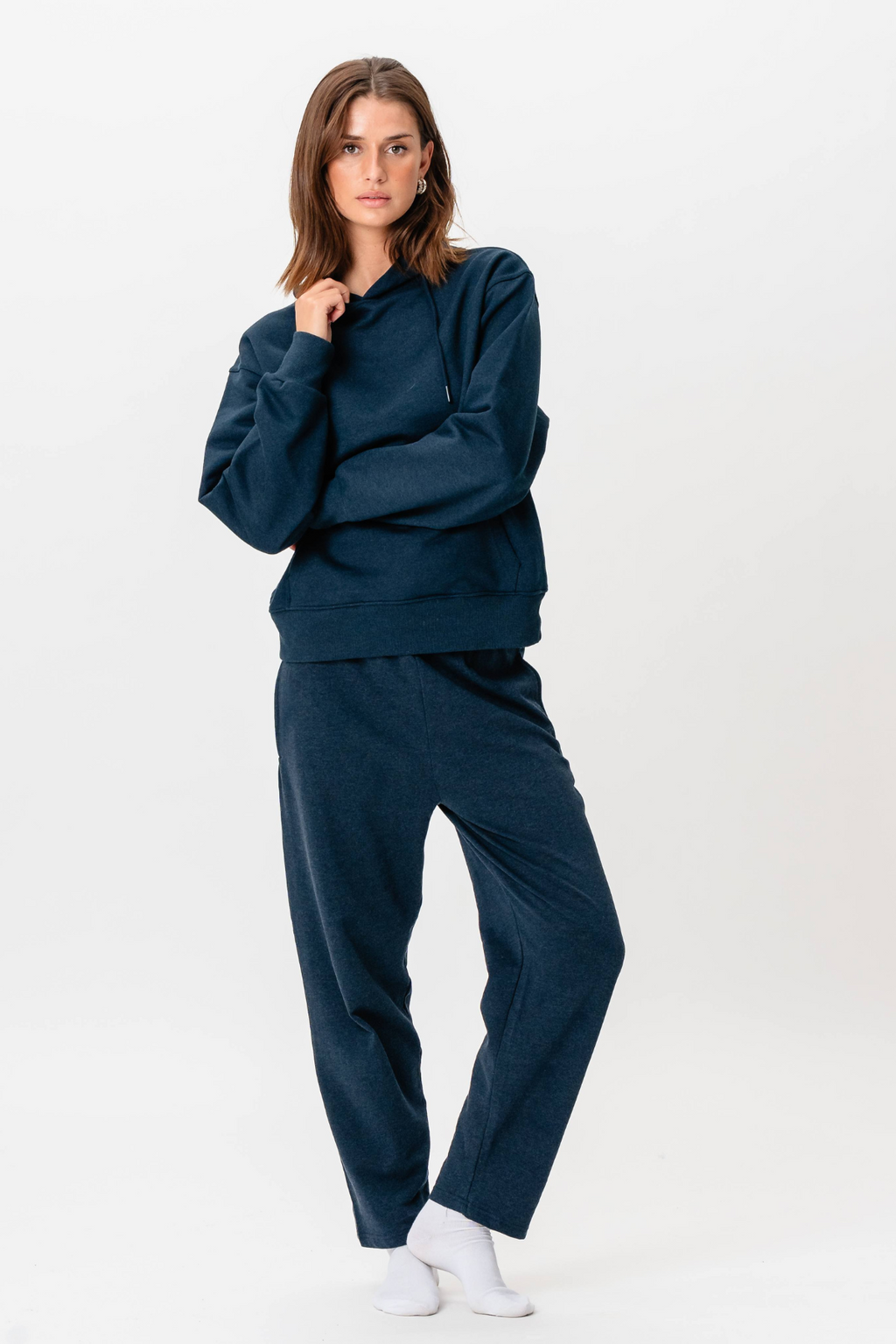 Con cappuccio pesante - Heather Navy