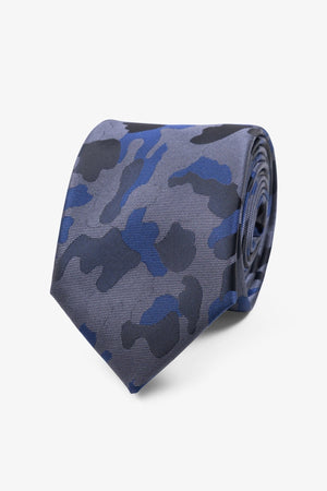 Tie - Black/Blue Military