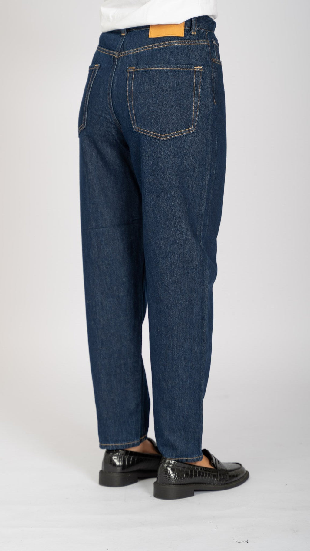 The Performance Mom Jeans - denim blu scuro