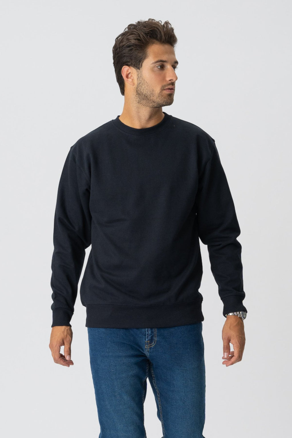 Crewneck di base - nero