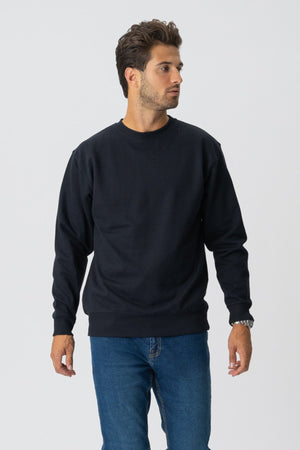 Crewneck di base - nero