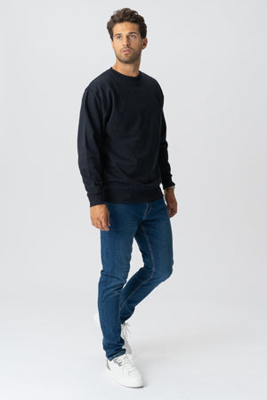 Crewneck di base - nero