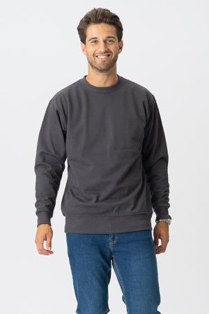 Basic Crewneck - Dark Gray