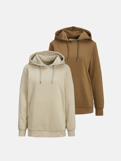 Basic Hoodie Sweat (Women) - Package Deal (2 pcs.) - TeeShoppen Group™ - Shirt - TeeShoppen