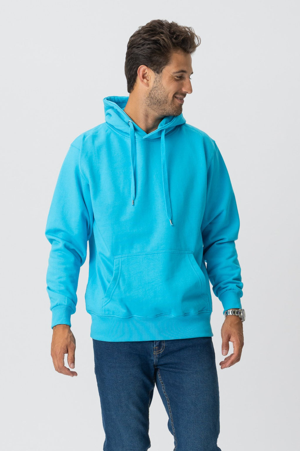 Basic Hoodie - Turquoise Blue