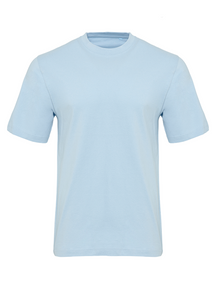 T -shirt di base organica - azzurro