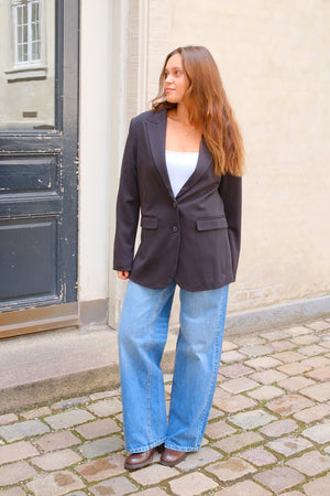 Blazer dalla vestibilità classica - Blu scuro