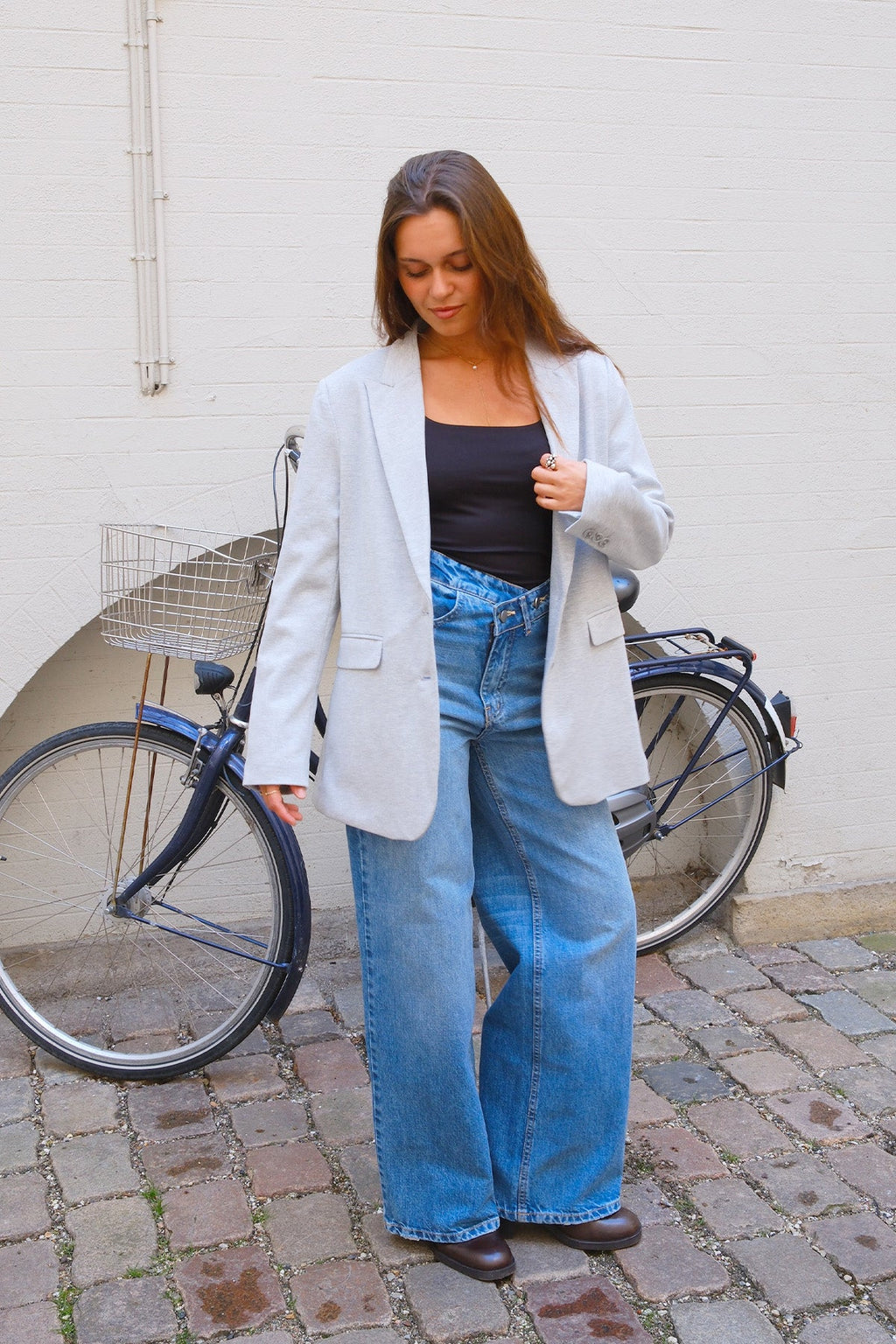 Blazer dalla vestibilità classica - Grigio chiaro