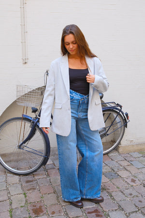 Blazer dalla vestibilità classica - Grigio chiaro