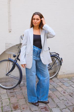 Blazer dalla vestibilità classica - Grigio chiaro