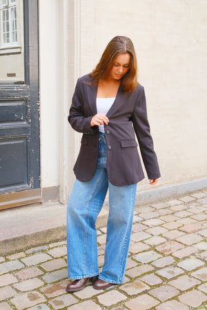 Blazer dalla vestibilità classica - Blu scuro