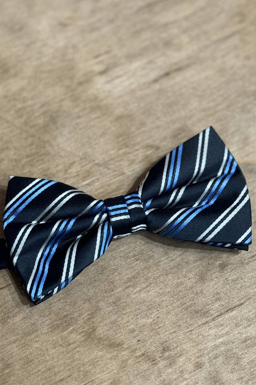 Bowtie - Black/White/Blue - TeeShoppen Group™