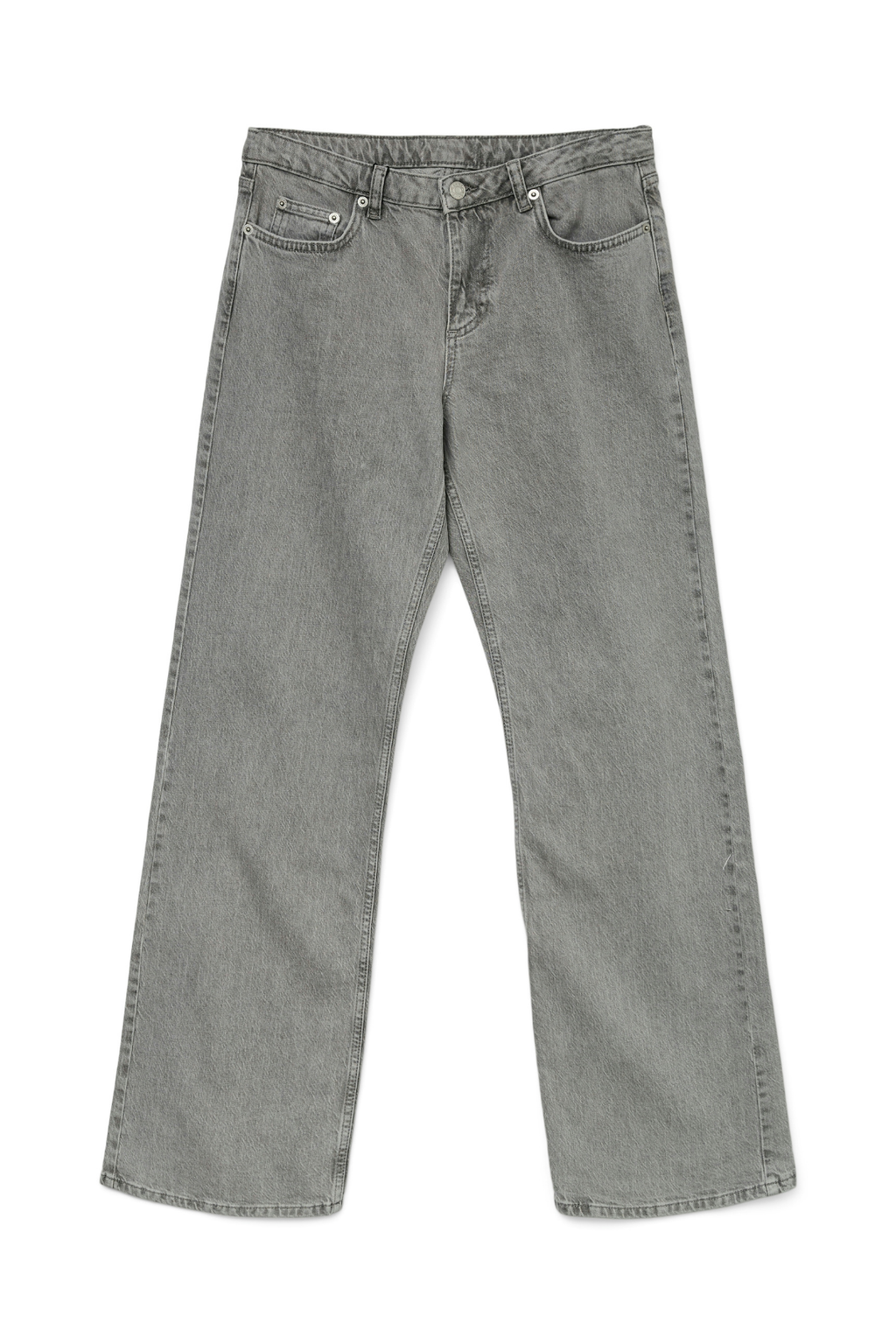 Alexis Low Waist Denim Jeans - Light Grey Denim
