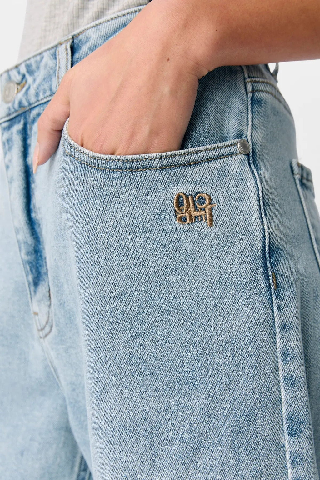 Isra Bermuda Shorts - denim blu medio