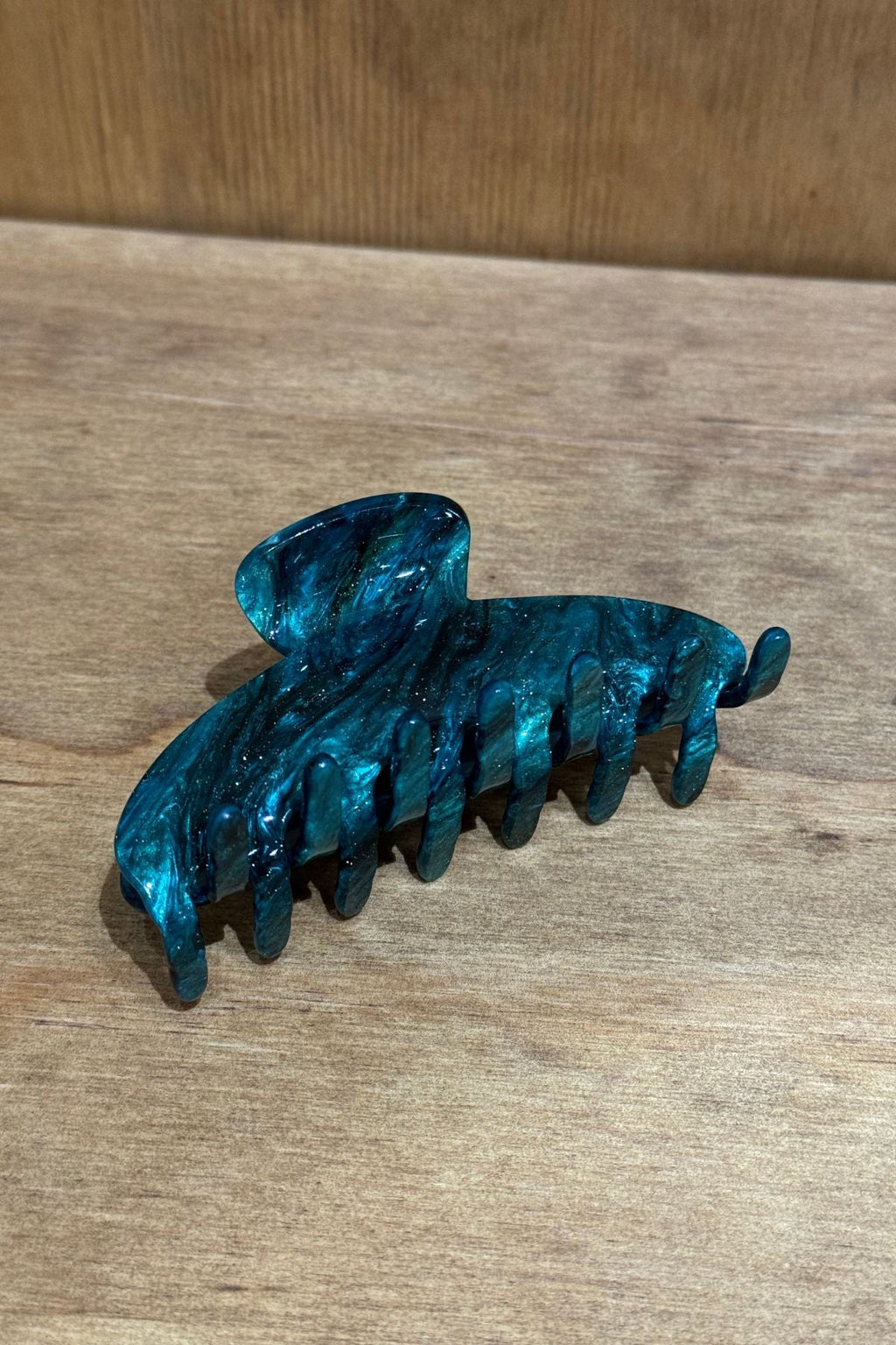 Clip per capelli - verde agata