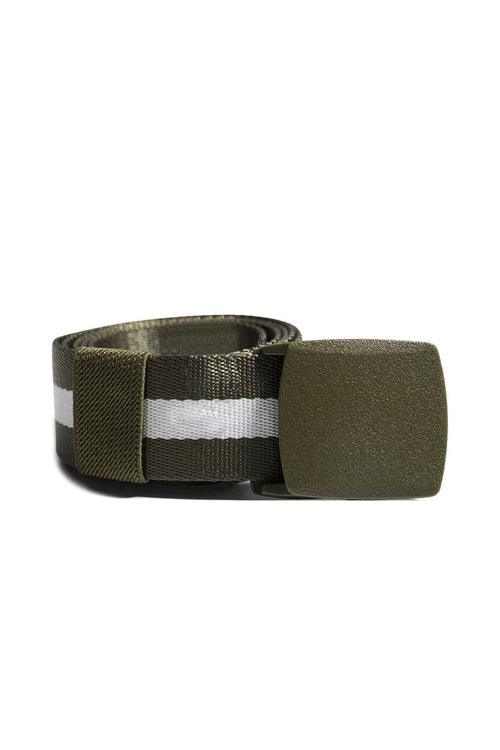 Canvas Belt - Army/White - TeeShoppen Group™