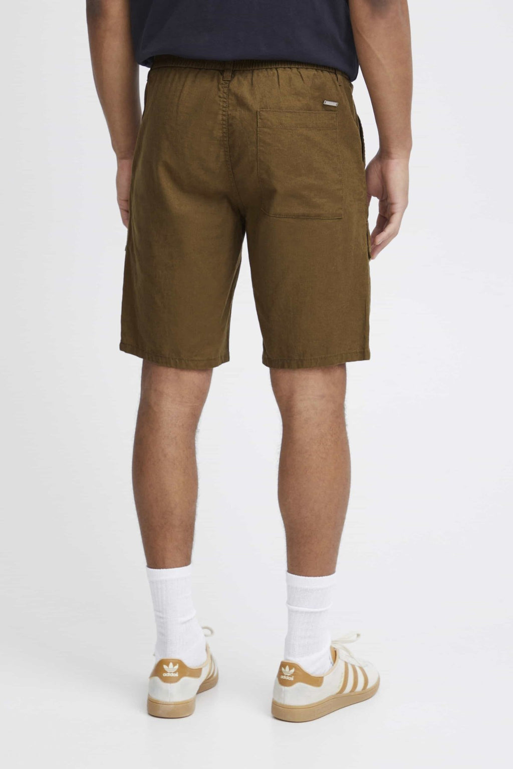 Cargo Linen Shorts - Brown