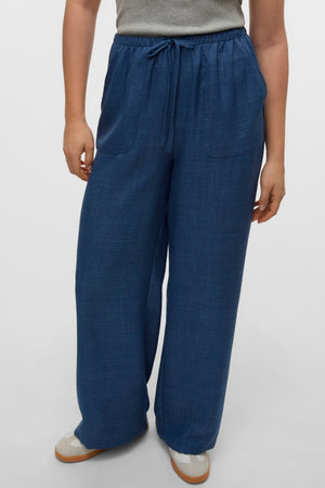 Melaney Loose Pant - Dark Denim Melange