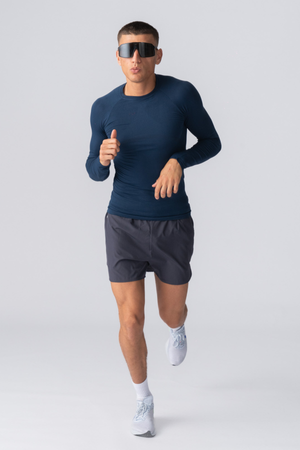 T -shirt a maniche lunghe prime - Navy