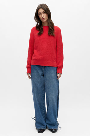 Flo Knit Pullover - Poinsettia