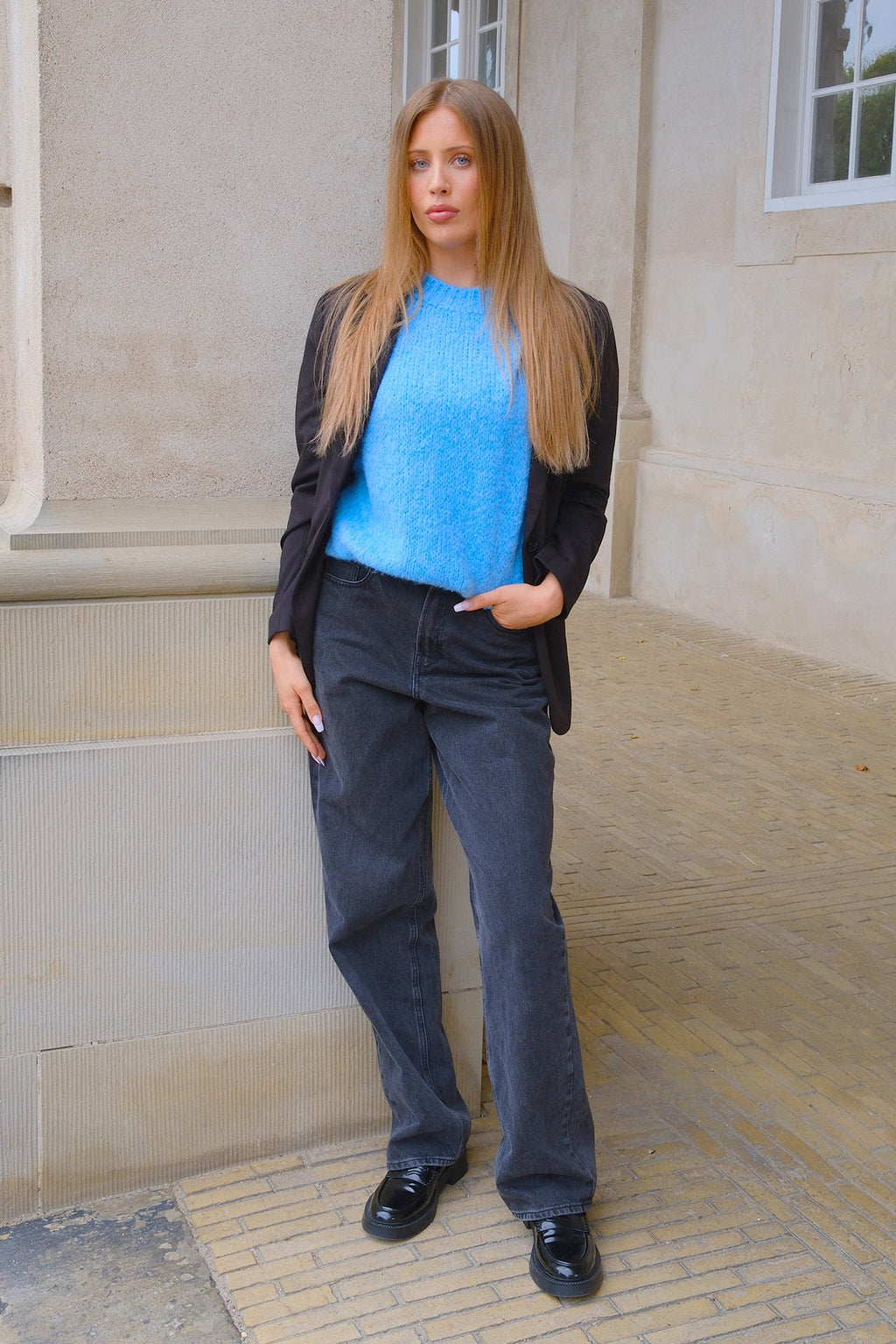 Maglia a maniche corte Chloe - Azzurro