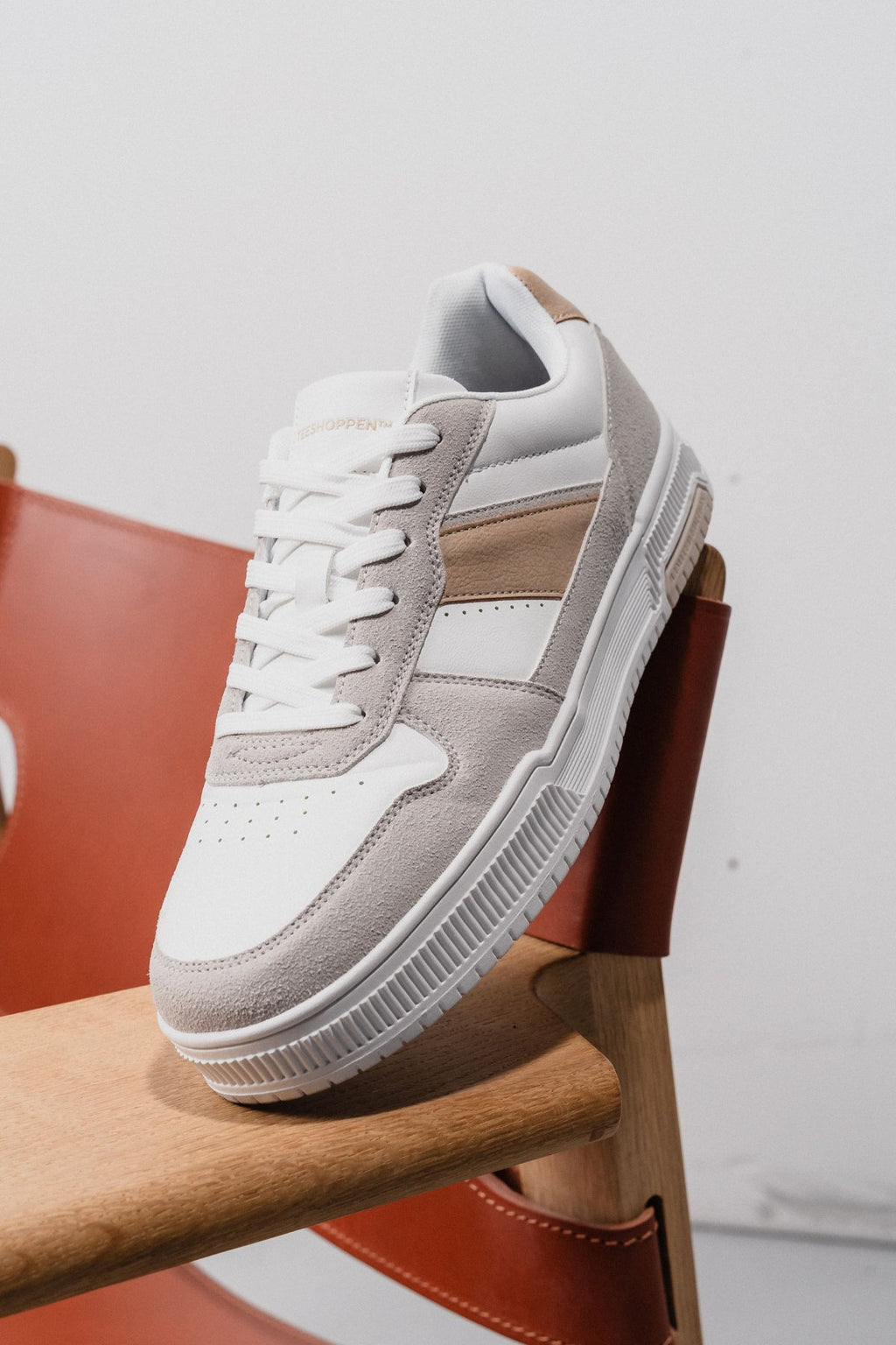 Sneaker classica - Bianco/Beige