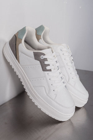 Sneaker classica - Bianco/Grigio/Verde