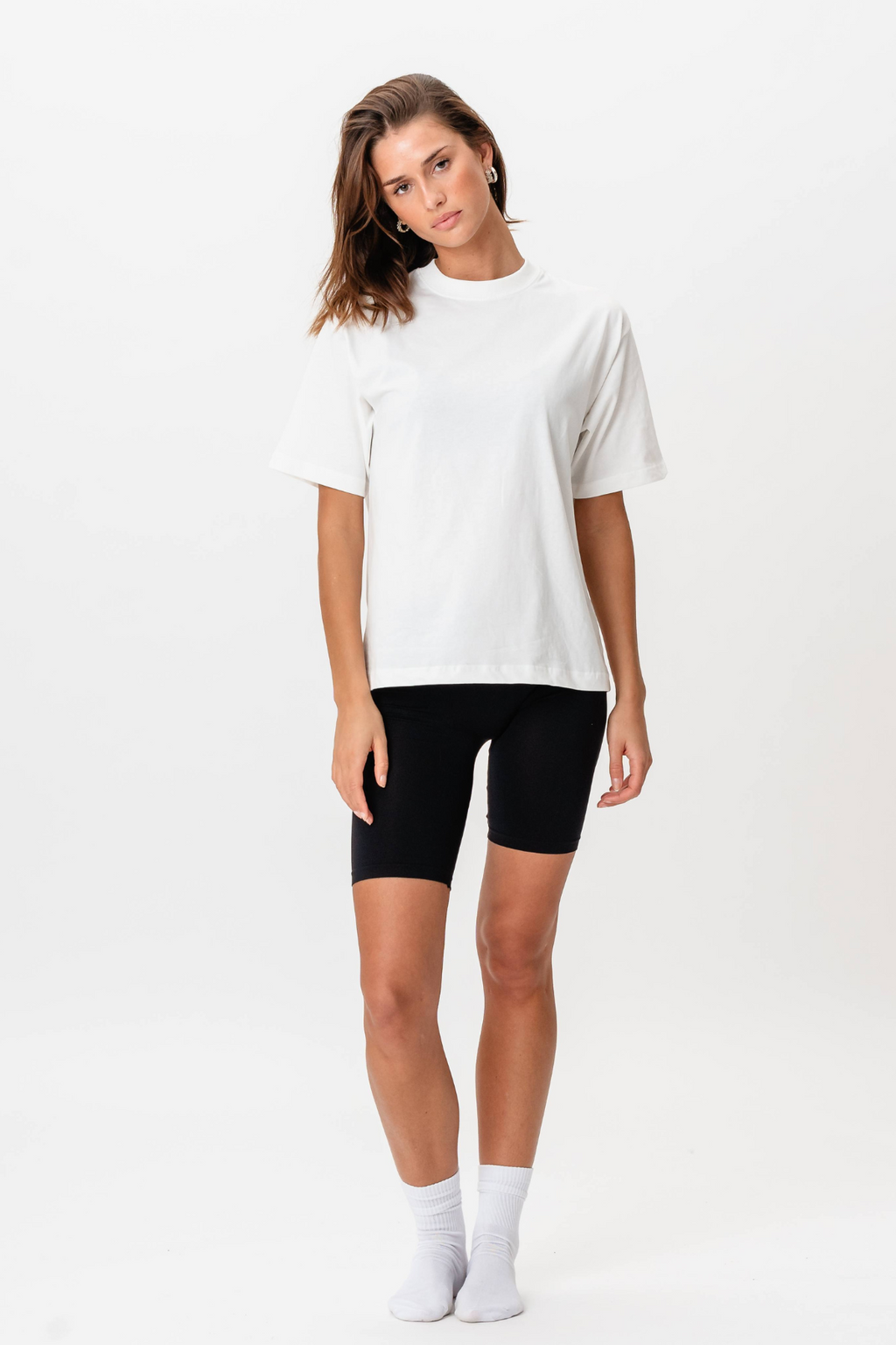 T -shirt Boxfit - Beige leggero