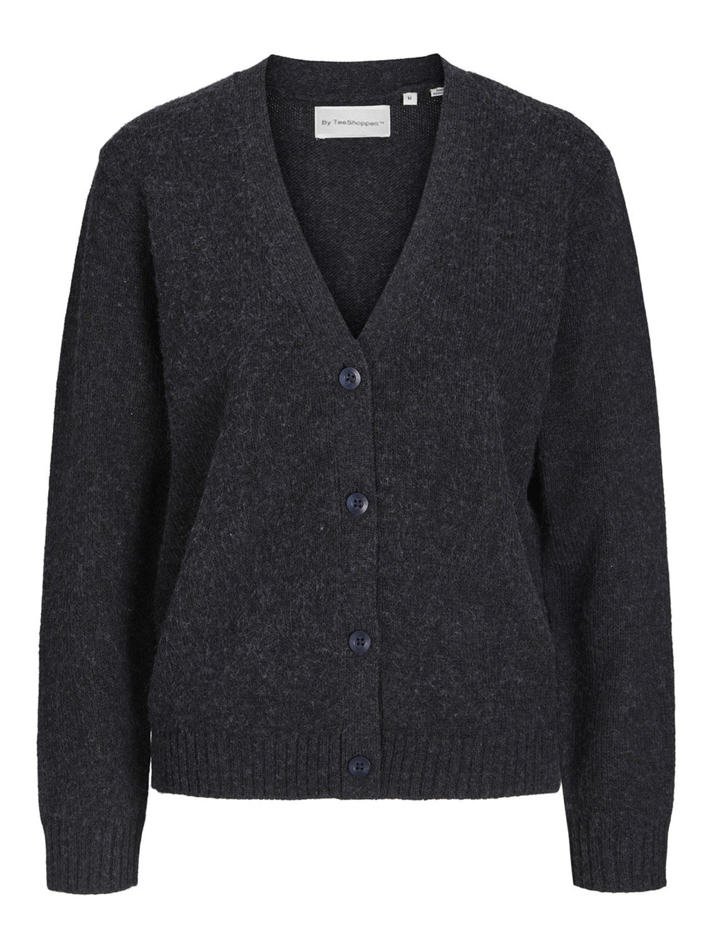 Cardigan a maglia - melange grigio scuro