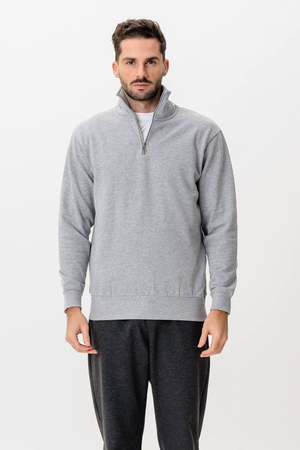 Spethirt medi zip - grigio