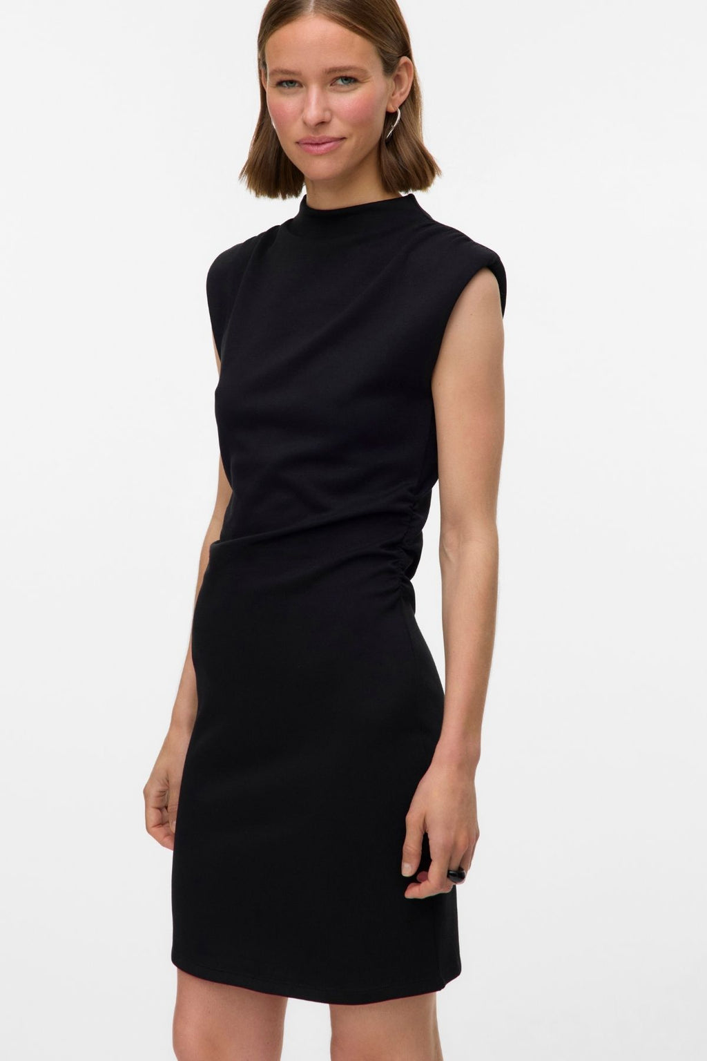 Abito corto Nelli High Neck - Nero