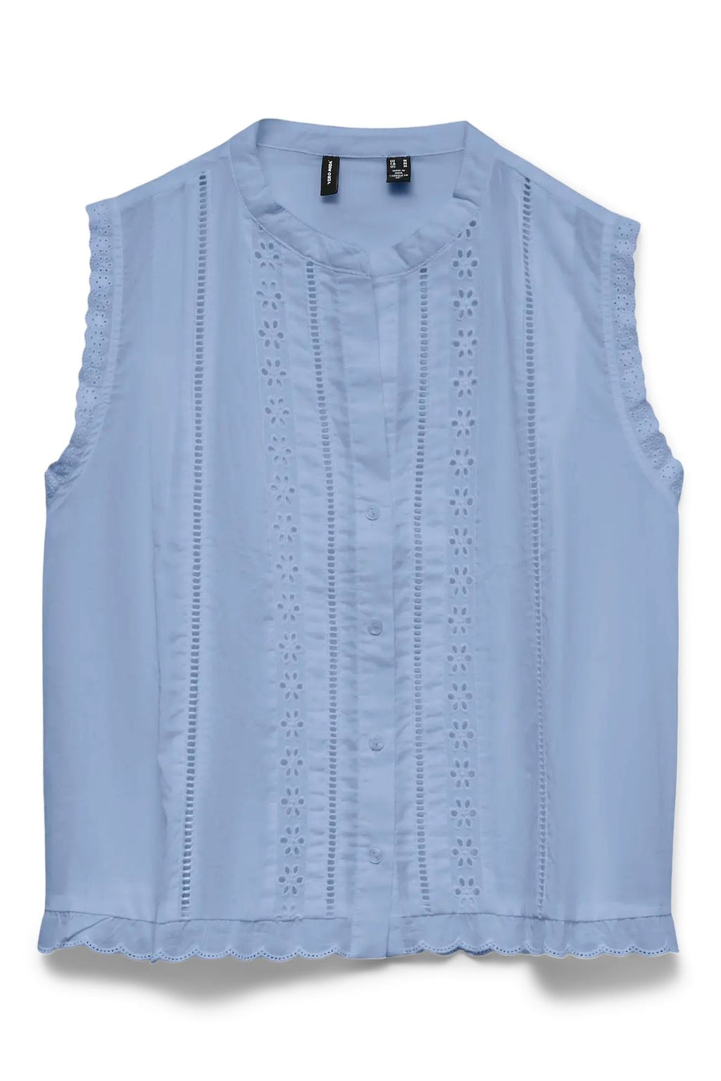 Top Emily con dettagli - Blu Brunnera