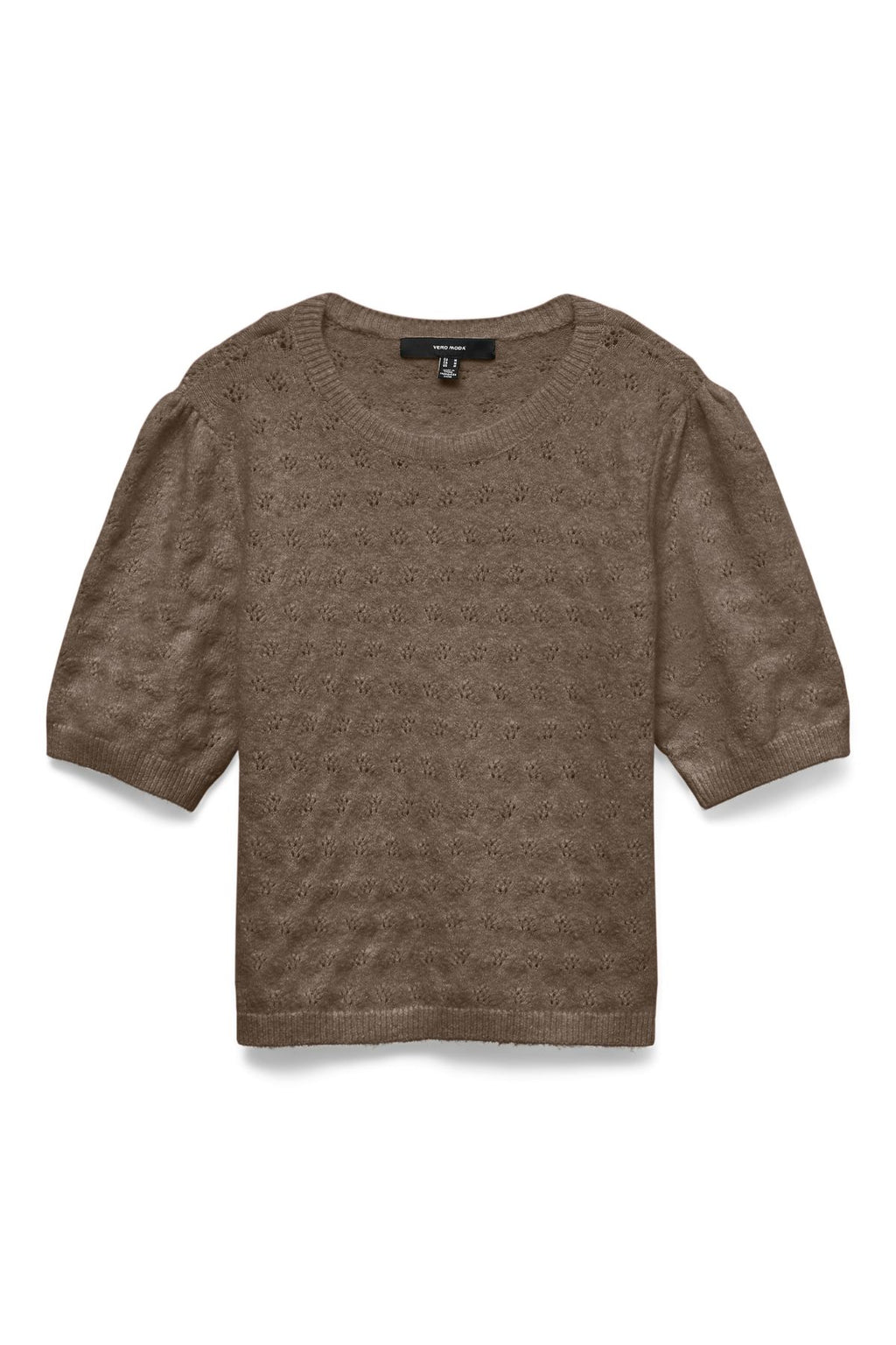 Pullover con scollo a O Doffy Stitch - Torta al cioccolato - Nero Melange