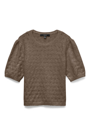 Pullover con scollo a O Doffy Stitch - Torta al cioccolato - Nero Melange