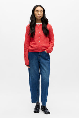 Agate Knit Cardigan - Poinsettia Melange