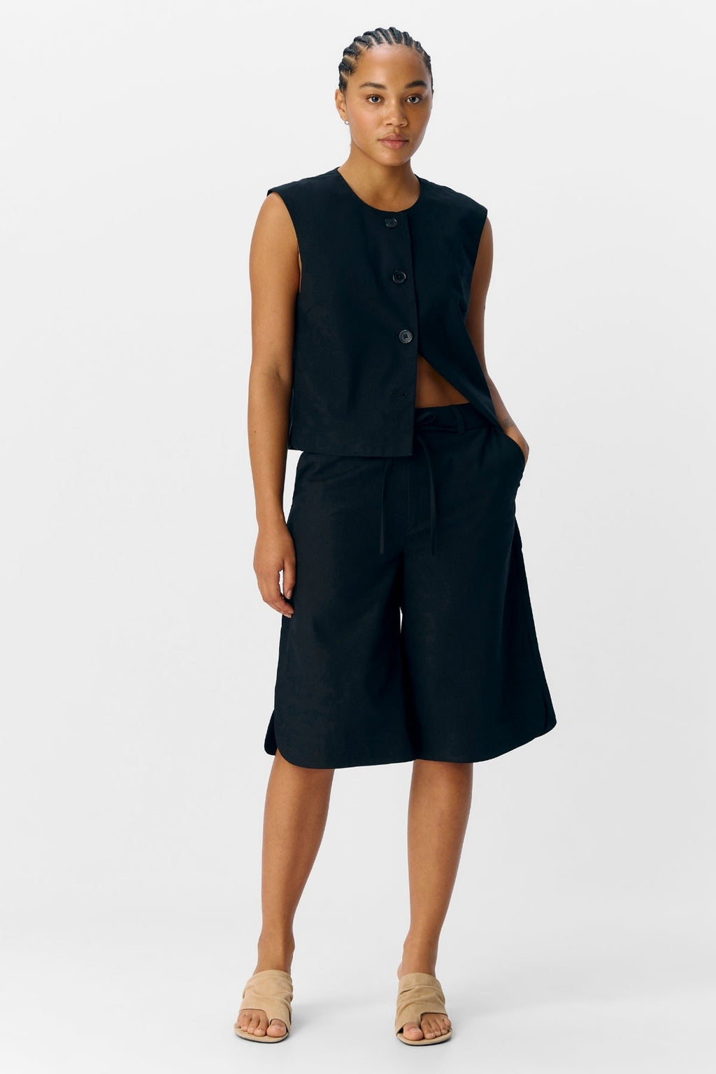 Aura Bermuda Shorts - Nero