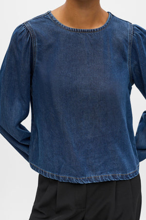 Frame top - denim blu scuro