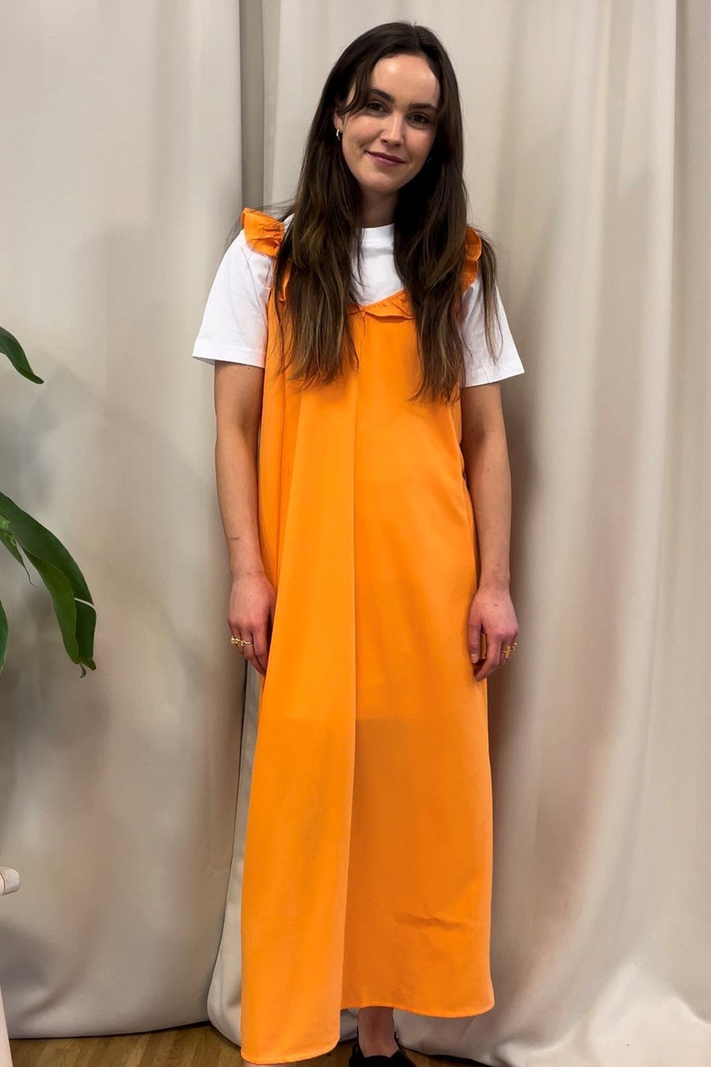 Abito Zora Midi - Sole Orange