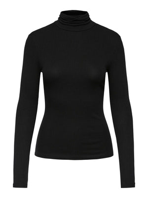 Kitte rollneck top - nero