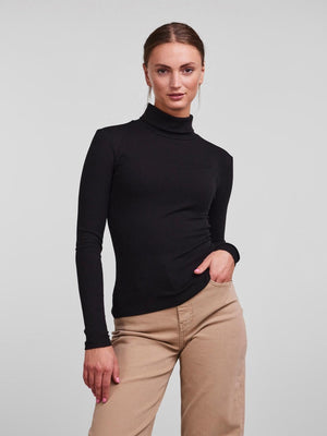 Kitte rollneck top - nero