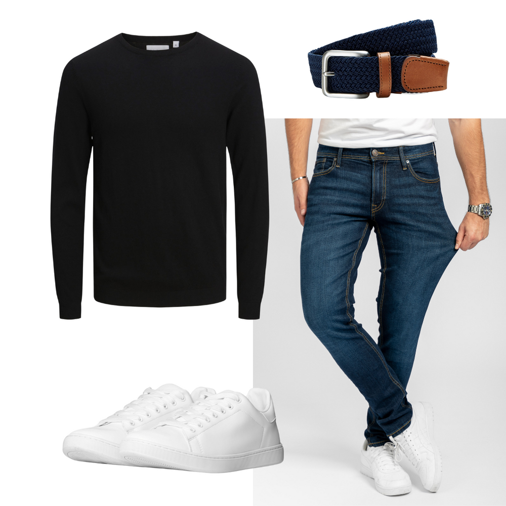 10. Un pullover e jeans moderni