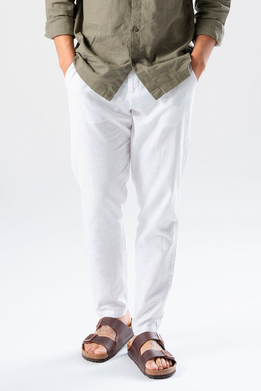 Pantaloni di lino - bianco