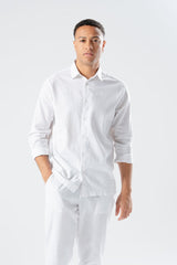 Camicia in lino - Bianco