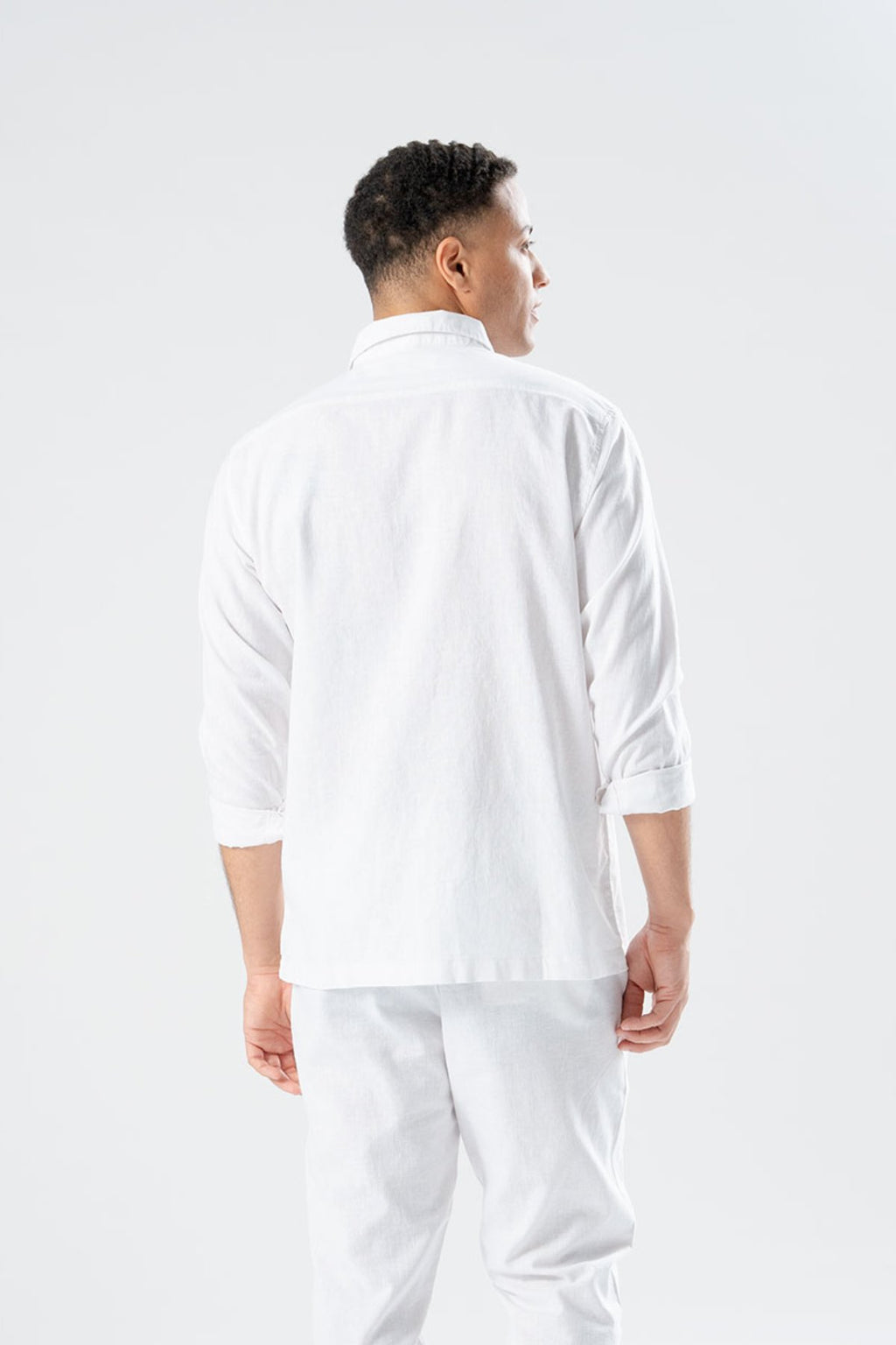 Camicia in lino - Bianco