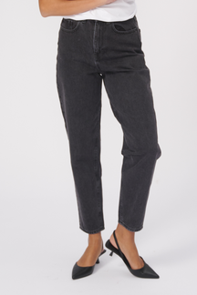 The Original Performance Mom Jeans - Denim nero lavato