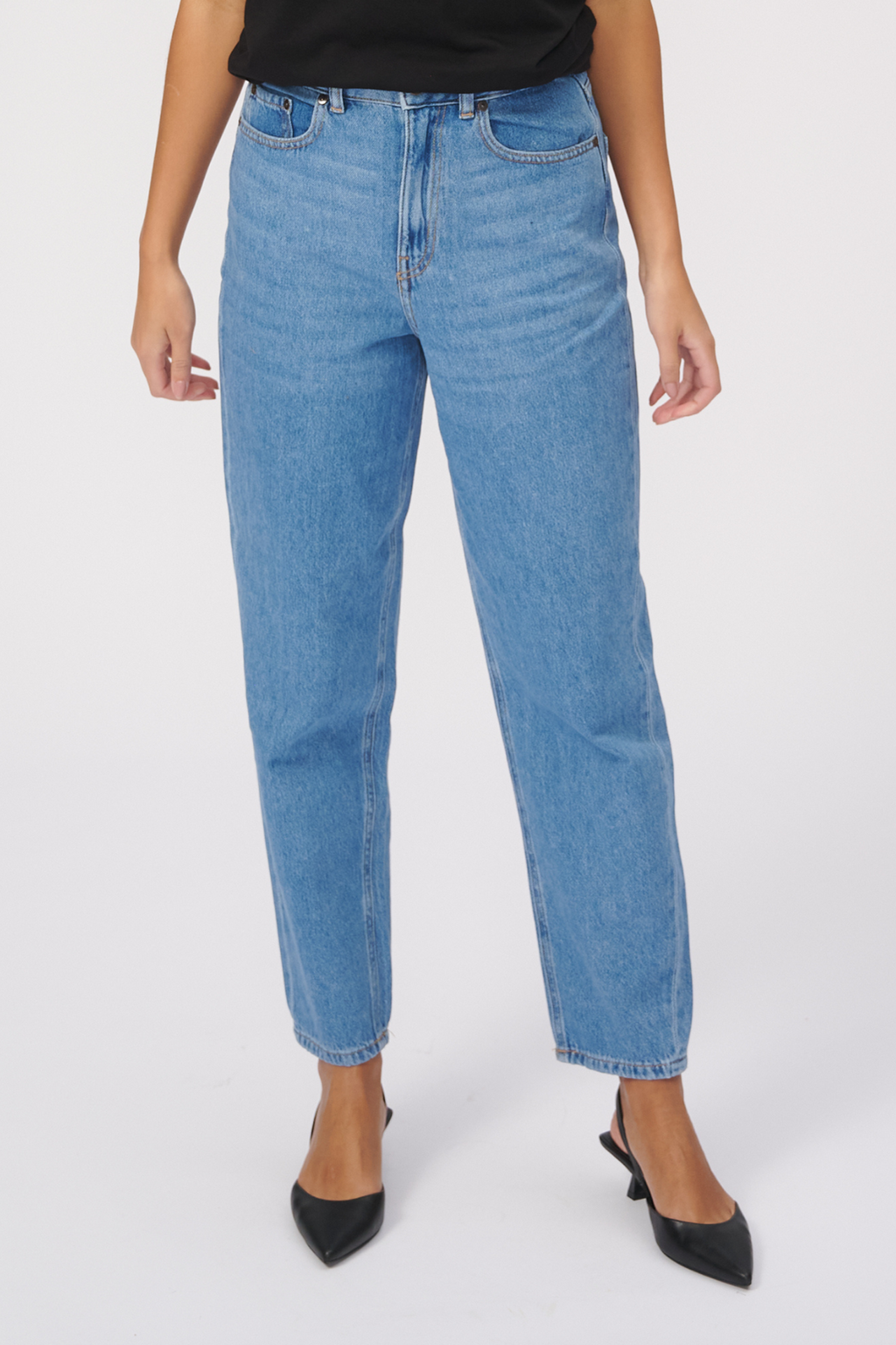 The Original Performance Mom Jeans - Denim blu chiaro