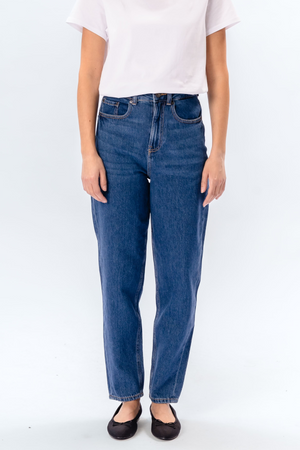 The Original Performance Mom Jeans - Denim blu medio