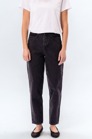 The Original Performance Mom Jeans - Denim nero lavato