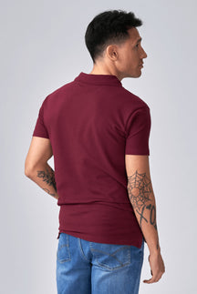Muscolo Polo Shirt - Borgogna
