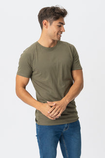 T -shirt muscolare - verde dell'esercito